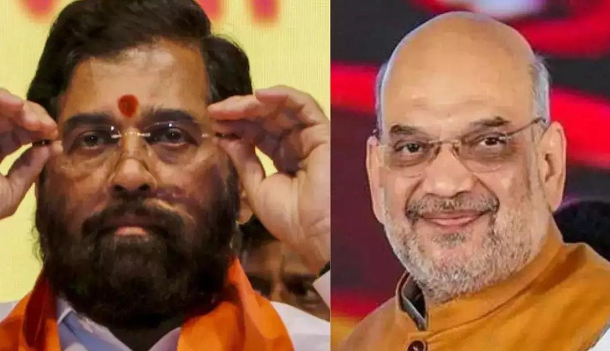 Amit shah and eknath shinde