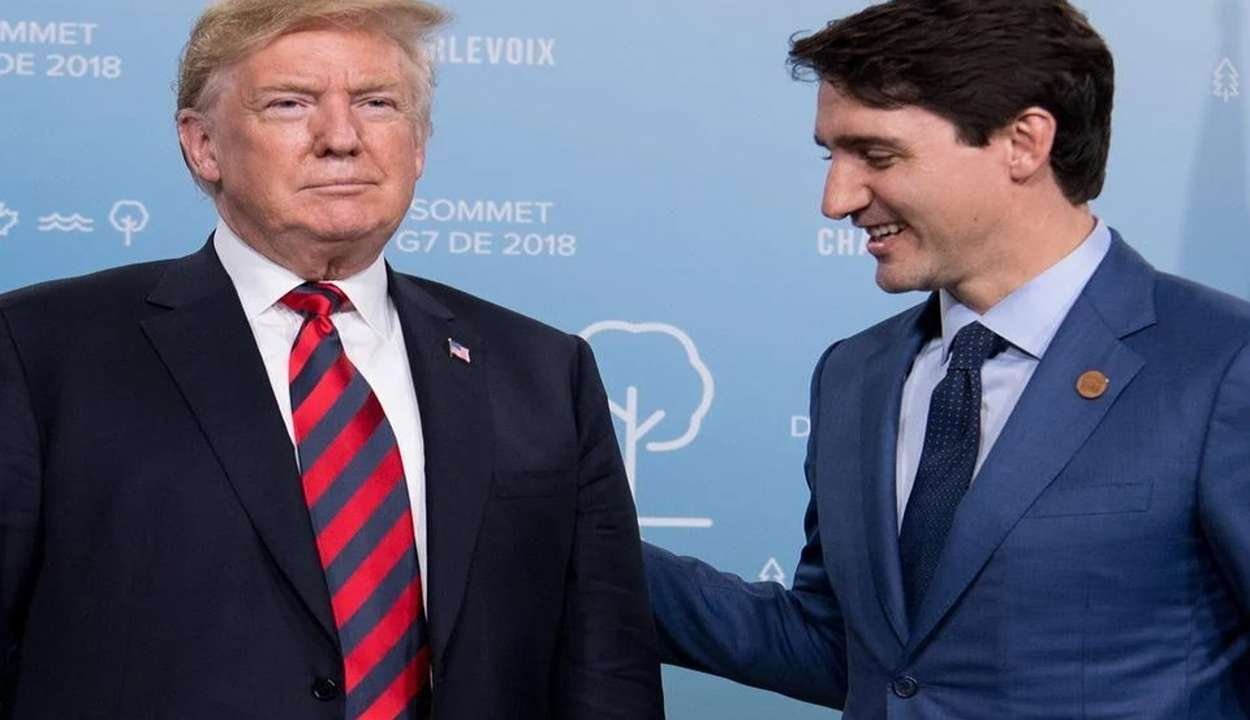 Donald trump is dining with canadian prime minister justin trudeau