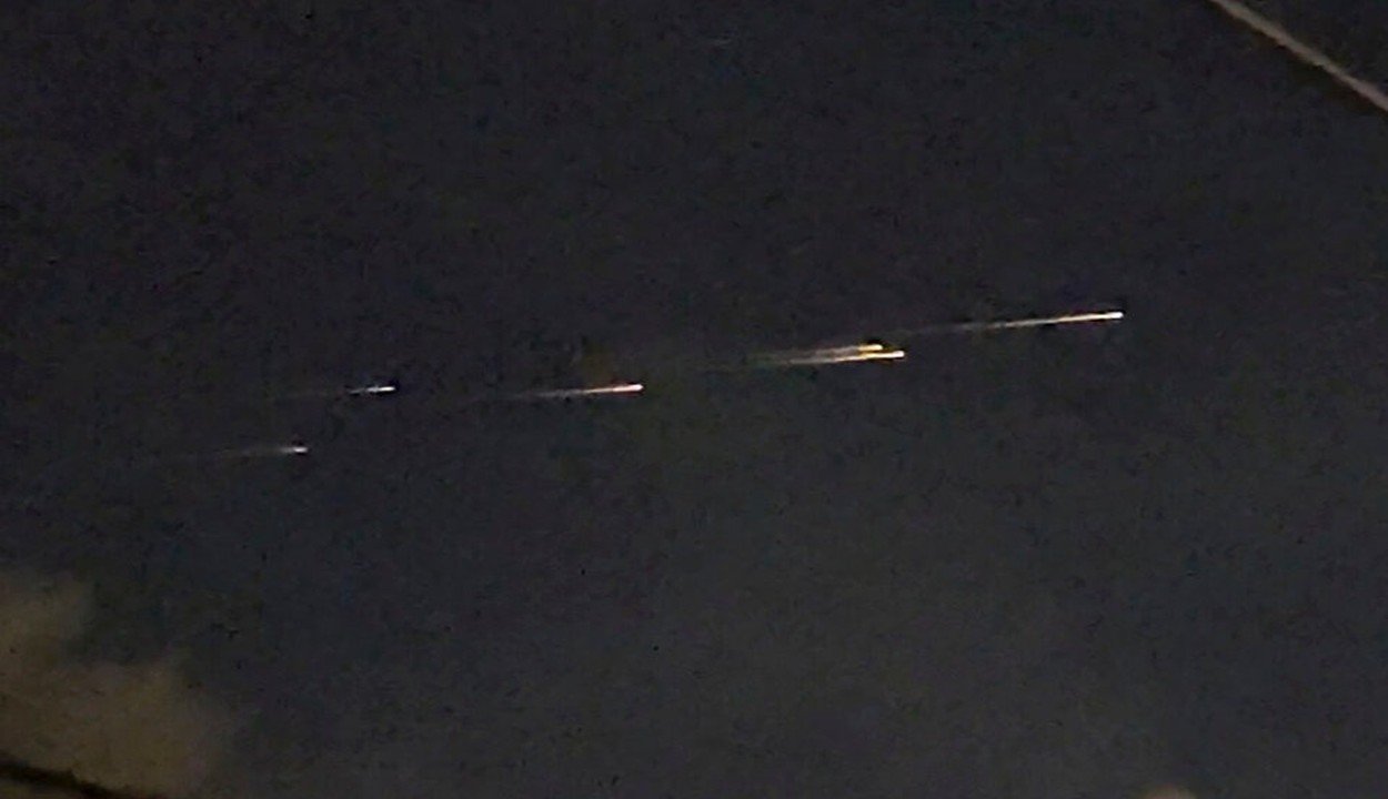 Mysterious lights were seen above the us capitol building