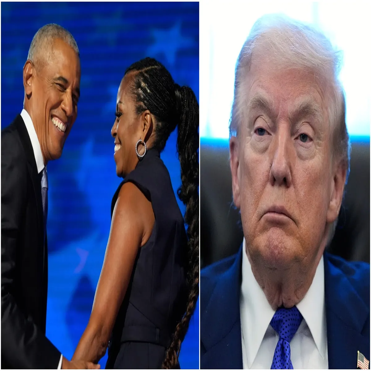 Trump social media video targeting obamas
